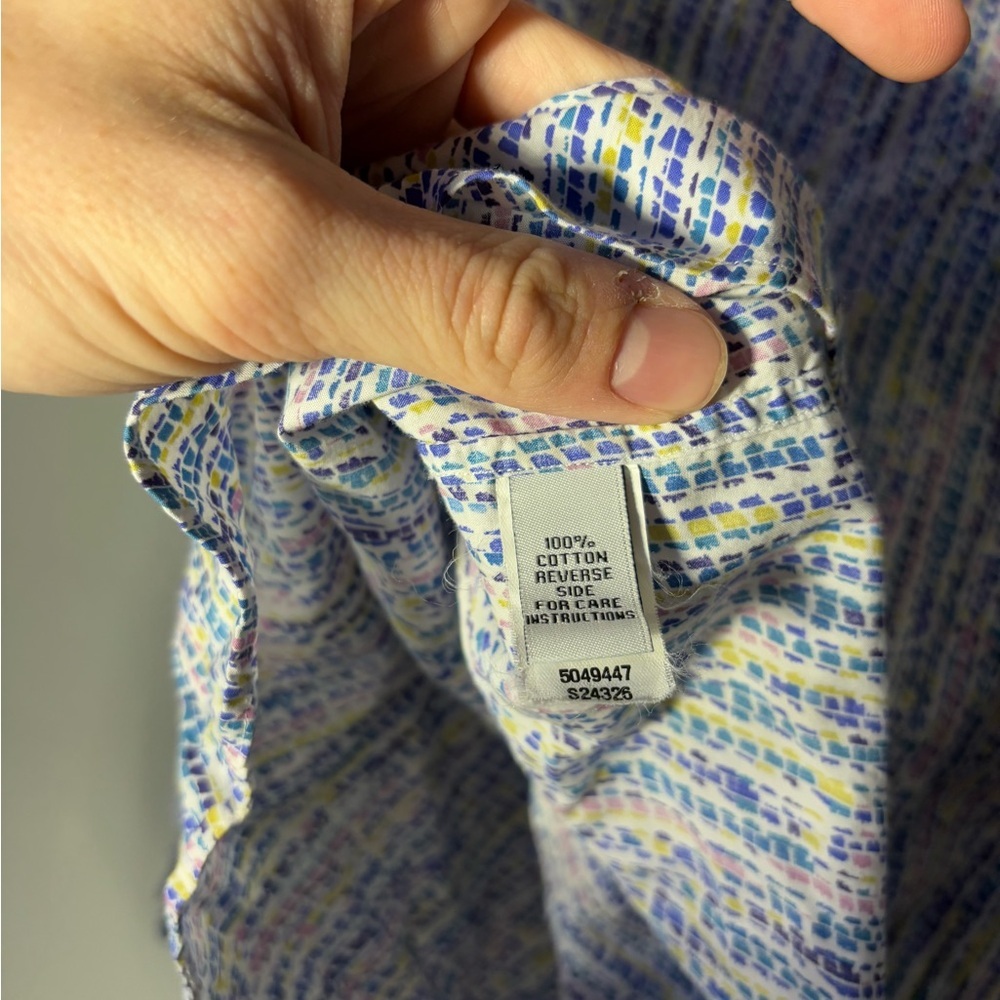 Ann Mashburn Liberty London Tana Lawn Milla Frill Popover Shirt Size XS - Picture 4 of 4
